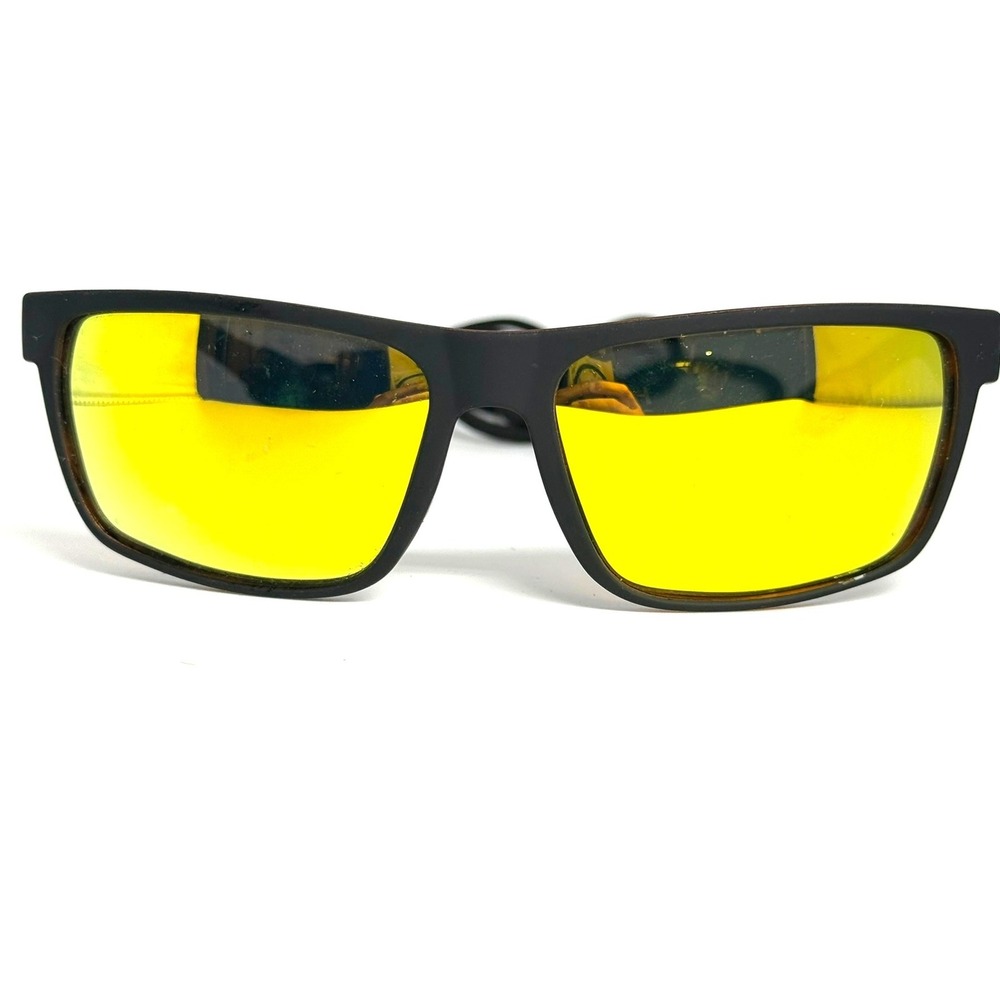Jones New York JNML365 Sunglasses Matte Black Tortoise Yellow Mirror Lenses